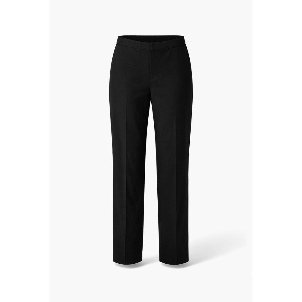 Eileen Fisher Pants Womens PL Black Tapered Ankle Stretch Elastic Waist Pull on